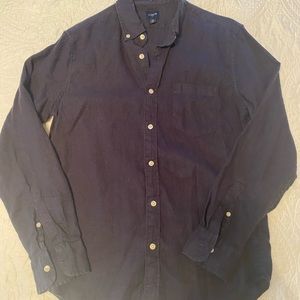 J. Crew Linen Button Down Shirt, size medium